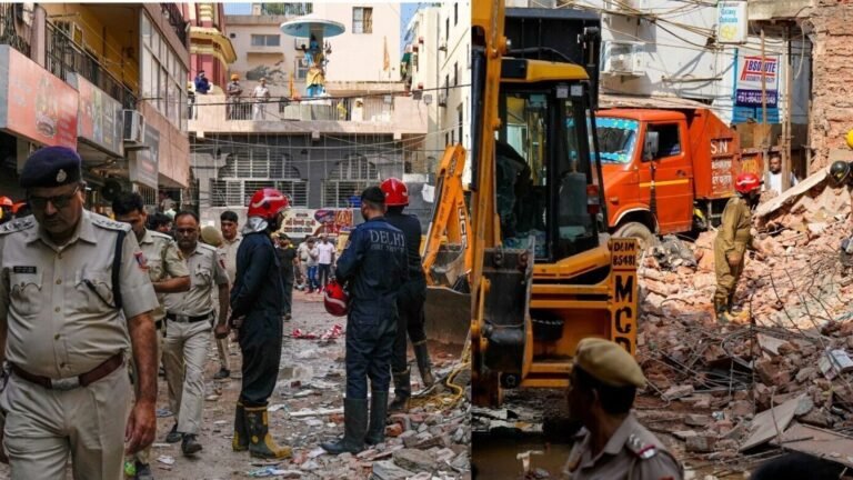 Delhi Satya Niketan building collapse: MCD suspends five officials from south zone after seven killed | Today’s news