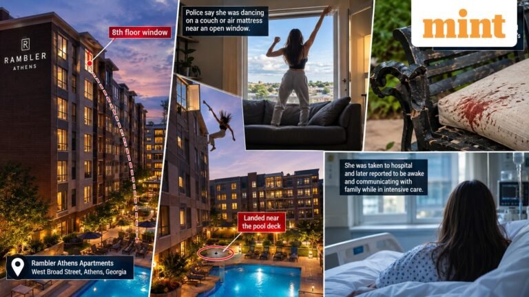 A University of Georgia student survived an eight-story fall after allegedly dancing on a couch by an open window | Today’s news
