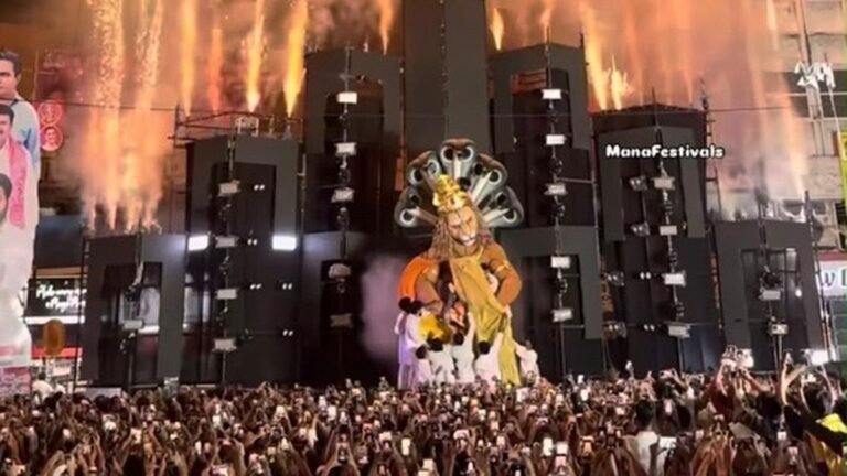 Ganesh Agamans in Hyderabad turn into grand celebrations; dhol-tasha, lights and fireworks add festive glow