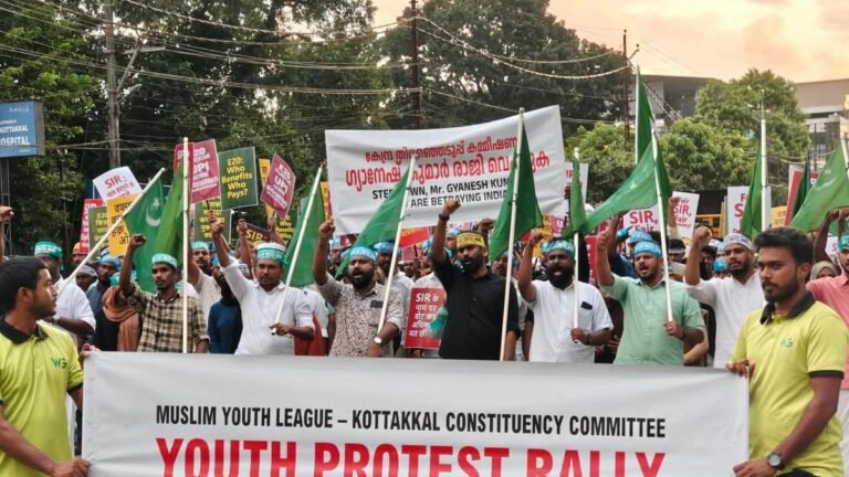 The Youth League is taking SIR protests to the streets all over Malappuram