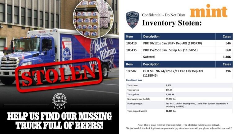 40,000 pounds of beer disappeared in the US: Company offers reward for solving the mystery, the Internet reacts | Today’s news
