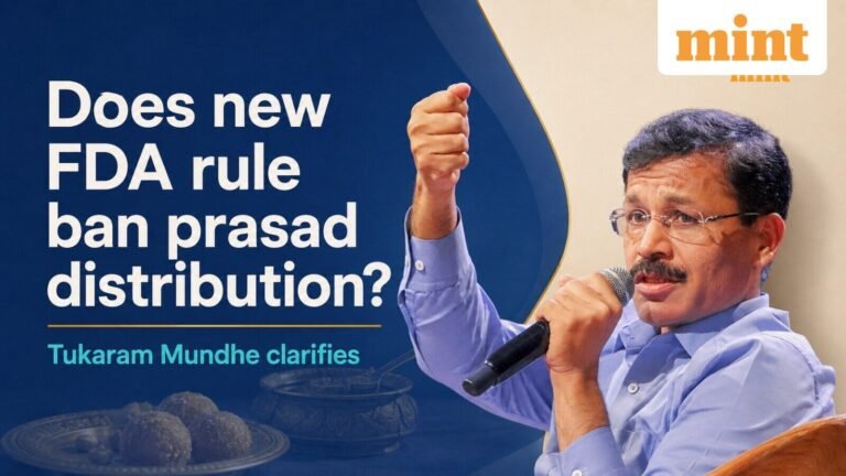 Tukaram Mundhe Clarifies His New Order – Maharashtra FDA Chief Explains His Food Safety Directive | Today’s news