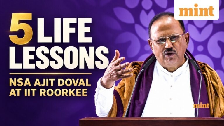 5 Life Lessons From NSA Ajit Doval’s IIT Roorkee Speech: Common Trait of Successful People, ‘Know Your Map’ & More | Today’s news