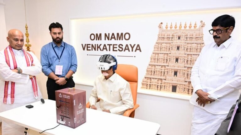 Chandrababu Naidu inaugurates Pilgrim Experience Centre, SV Museum; 32 electric buses in Tirumala
