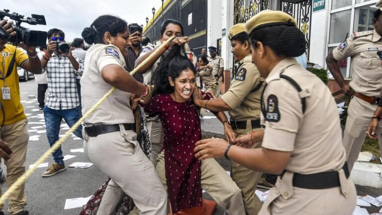 State BJP chief, BJYM activists detained during dues march to secretariat