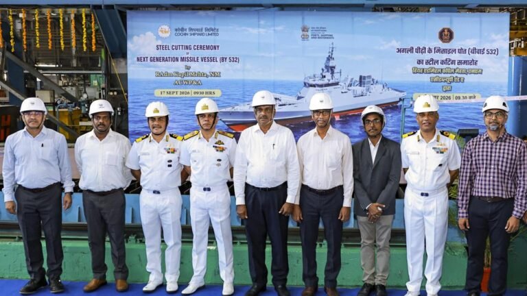 CSL lays the keel for the Navy’s next-generation missile vessels