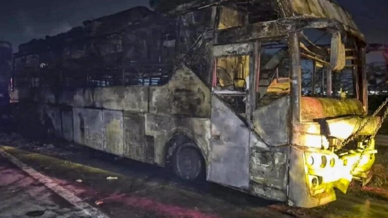 Greater Noida bus fire: Reservation manager arrested after CDR analysis reveals warning of passengers; mother-son duo among three other identified victims