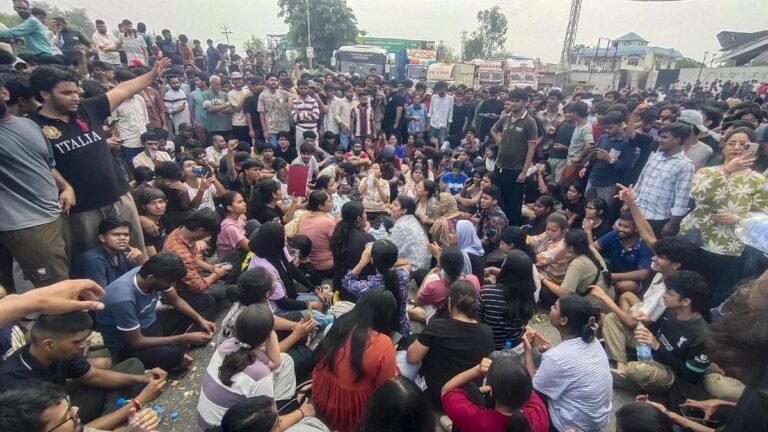 Punjab’s LPU student protesters blocked NH-44 and clashed with police following the alleged rape of a female student