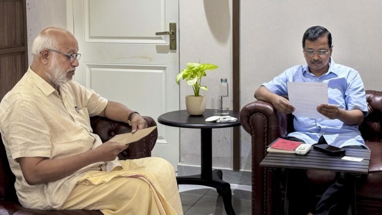 MA Baby meets Kejriwal ahead of INDIA block meeting at Election Commission