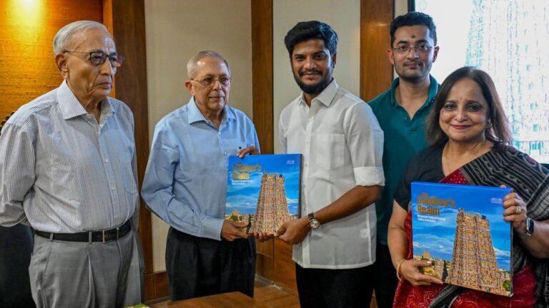 Minister launches Hindu Coffee Table Book on Meenakshi-Sundareswarar Temple in Madurai