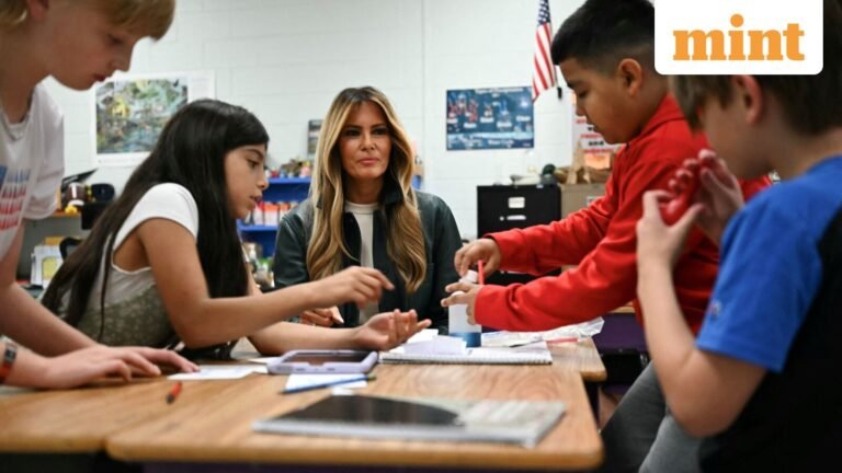 Melania Trump has one big message for students as the AI ​​debate heats up | Today’s news