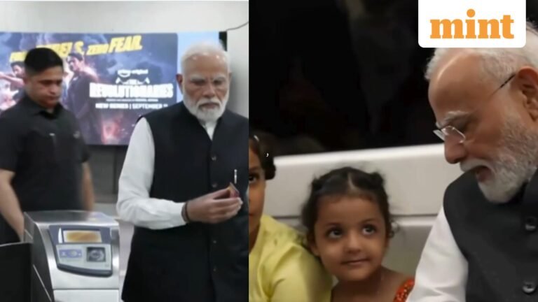 PM Modi Takes Metro to Delhi University’s SRCC Seen Interacting With Children – Video | Today’s news