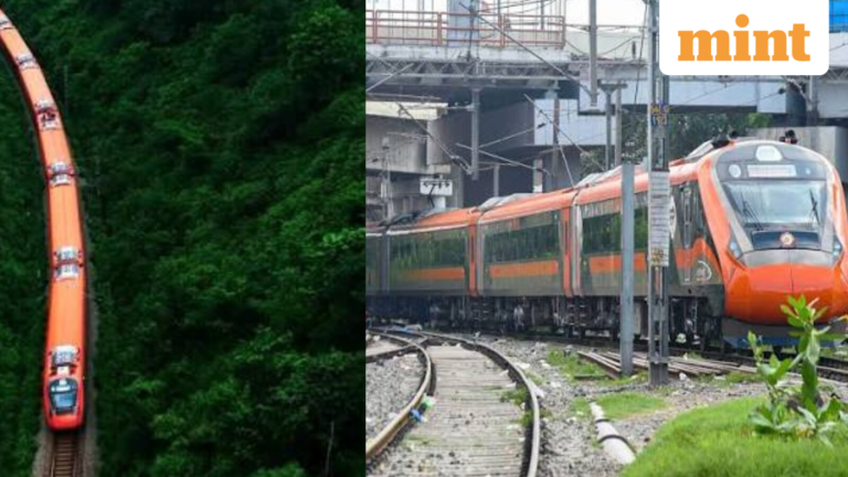 Not Switzerland, It’s Jharkhand: Vande Bharat’s viral uphill ride through lush forests, scenic hills in drone video | Today’s news
