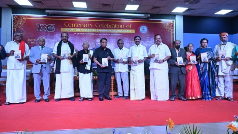 The country’s growth should be based on economic justice: Prof. Shanmugasundaram