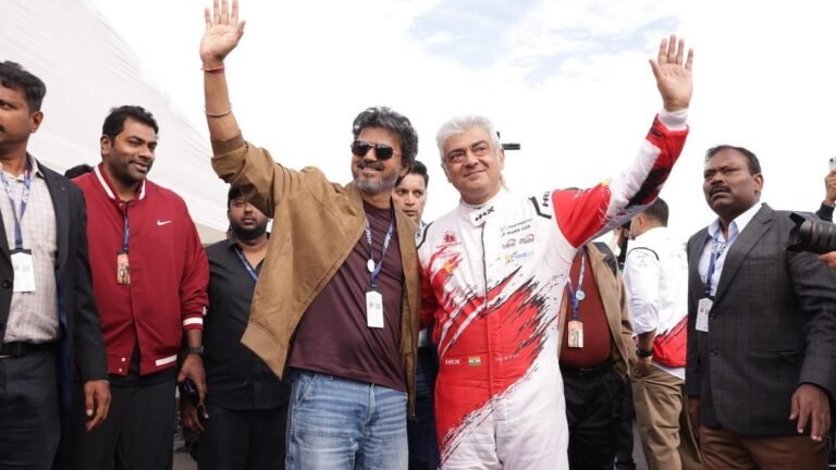 TN Chief Minister Vijay signed off on Silverstone race in UK as actor Ajith