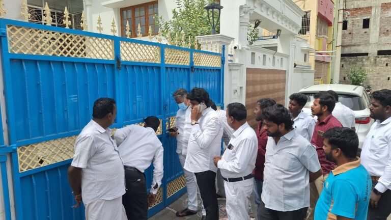 The DVAC is searching premises associated with DMK’s Tiruvannamalai MP CN Annadurai