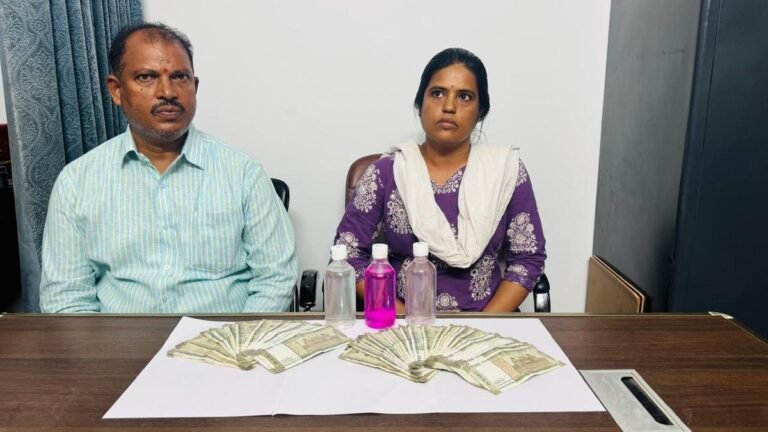 Moinabad town planning officer, senior assistant caught in ₹75,000 bribe case