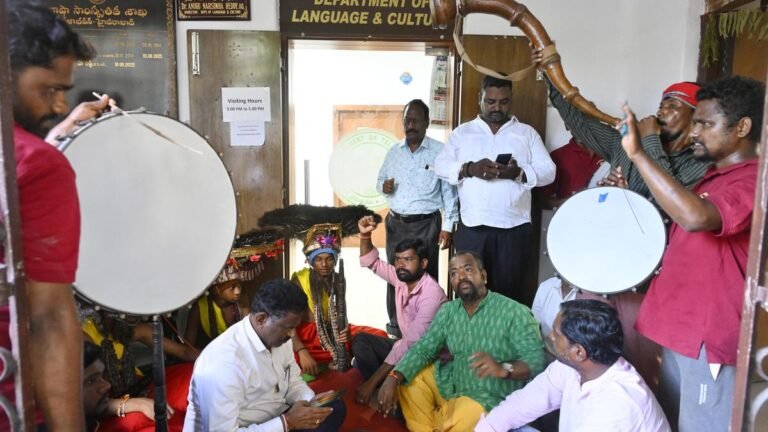 Trumpet blowing ₹12 crore pending bills: Telangana artistes demand unpaid wages for performing at government events