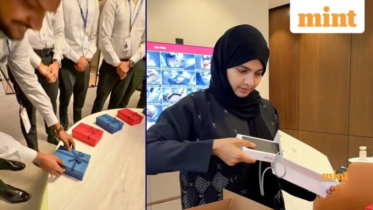 ‘My boss says this is AI’: Indian MD in UAE gifts iPhone to employees; social media reacts to viral video | Today’s news
