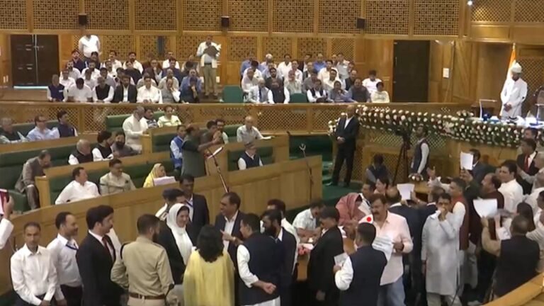 The J&K assembly session begins with a renewed demand for restoration of statehood