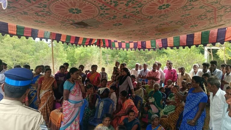 Residents are protesting against the proposed quarry in Tirupattur