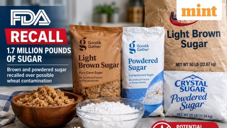 FDA recalls 1.7 million pounds of sugar: Check if your brown or powdered sugar is affected | Today’s news