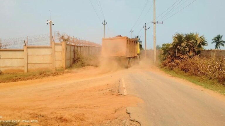 Following a report by The Hindu Collector orders GMR to repair roads damaged during construction of Bhogapuram airport