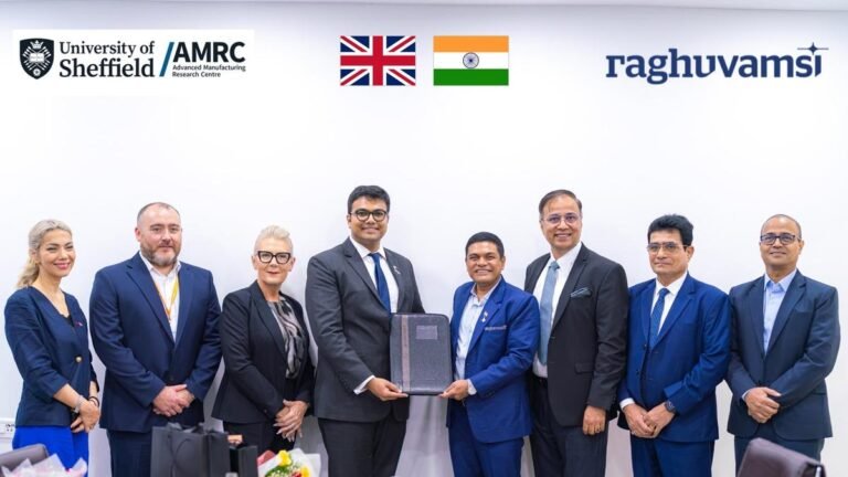 Hyderabad-based Raghu Vamsi Group has entered into an MoU with AMRC University of Sheffield