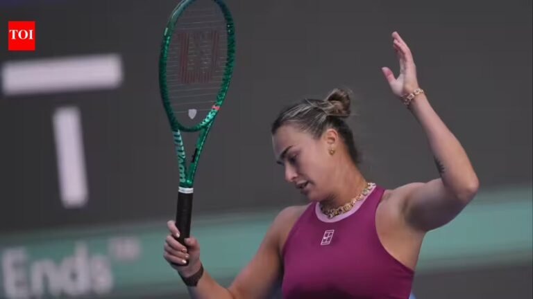 Aryna Sabalenková suffered a shock when leaving the China Open, losing to Nikola Bartunková in two sets