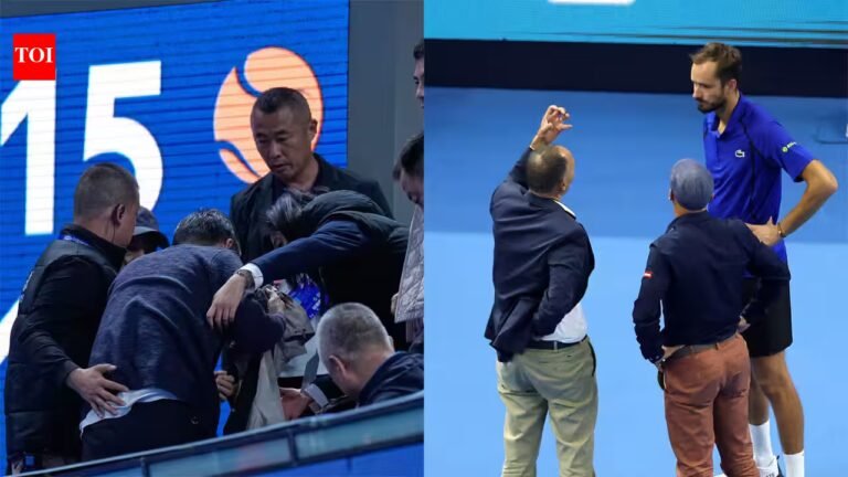 Daniil Medvedev was disqualified from the China Open after hitting a spectator with a ball; Novak Djokovic Says ‘I Was Shocked’ – Watch