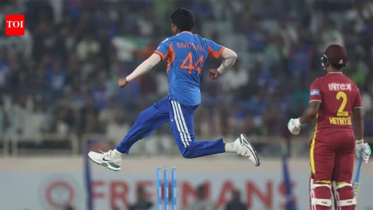 149.5 km/h lightning! Mayank Yadav leaves West Indies reeling after India’s record T20I total in Ranchi
