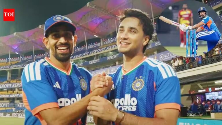 Abhishek Sharma’s bat, three fours! Prince Yadav reveals the secret behind the Indore vs West Indies cameo