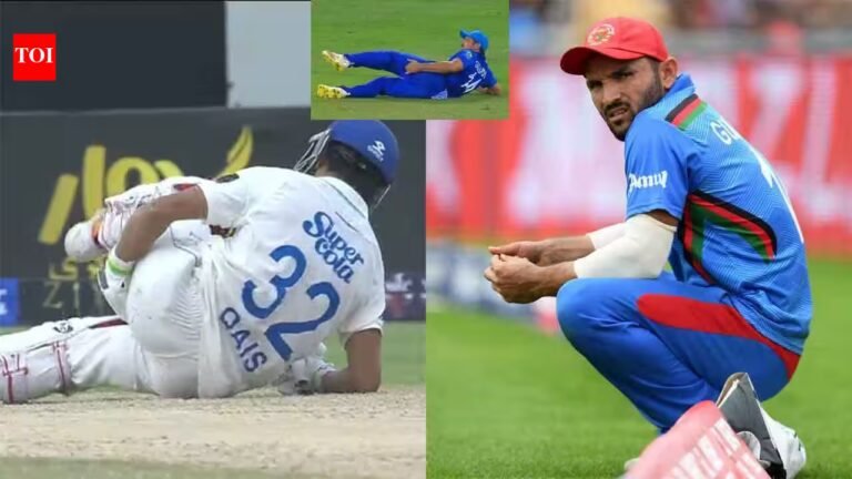 Drama! The moment of Qais Ahmed’s injury brings back memories of the Gulbadin Naib incident in the T20 World Cup