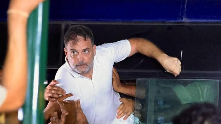 Rahul calls SIR ‘betrayal’ as INDIA unites against ECI; Deputies detained