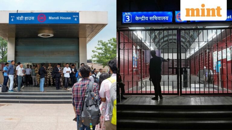 Delhi Metro closes entry, exit till 6pm tomorrow: Here’s the revised list of stations to remain closed during CJP protests | Today’s news