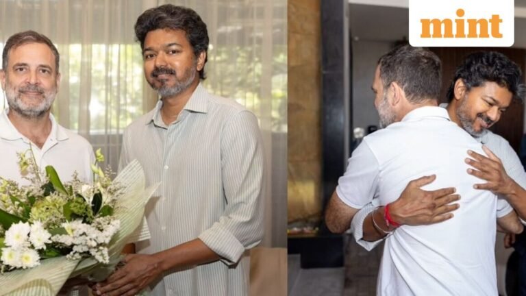 Rahul Gandhi meets Vijay in Chennai: Political talks, cappuccino and tiramisu — here’s what was on the menu | Today’s news