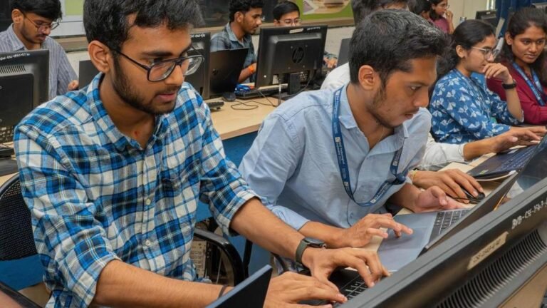 Students participate in the KLE Tech HackFest to solve real-world challenges