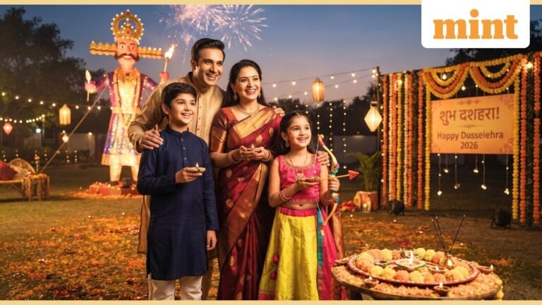 Dussehra-Vijayadashami 2026 wishes to family, friends and colleagues; WhatsApp Status: Celebrate the triumph of good over evil | Today’s news