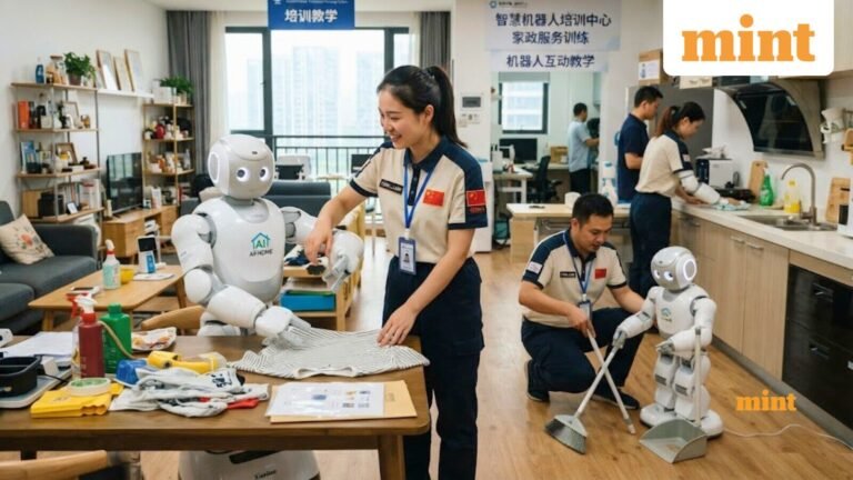 Workers in China teach robots daily chores, earn ₹57,000 a month folding clothes, sweeping floors and more | Today’s news