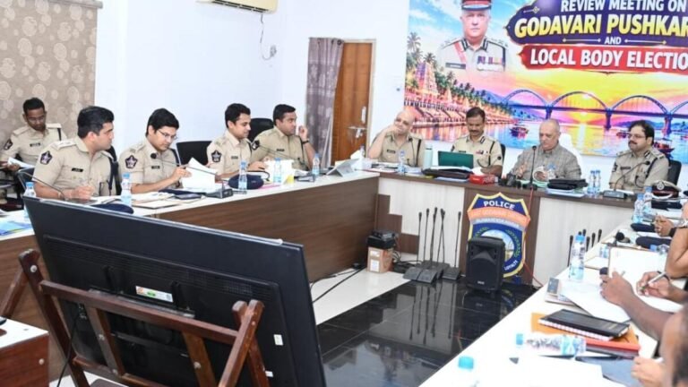 DGP asks police to use drones and increase intelligence in Godavari villages ahead of local polls