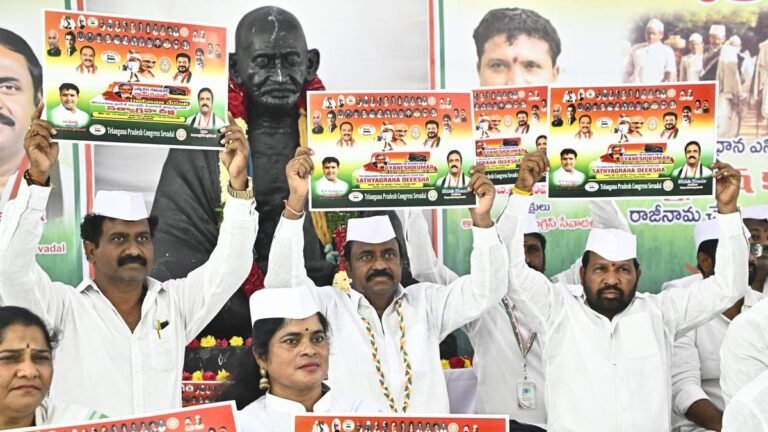 Telangana Congress Seva Dal stage satyagraha, seek resignation of CEC Gyanesh Kumar
