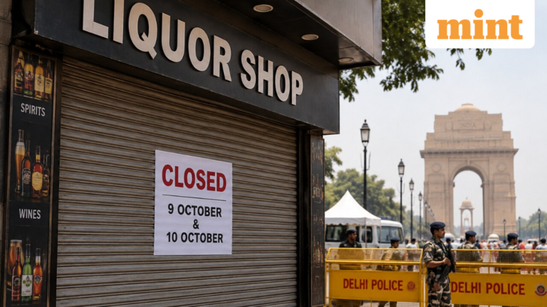 ‘Maintenance of law and order’: Liquor shops in Delhi closed on 9-10 October as CJP plans protest against CEC Gyanesh Kumar | Today’s news