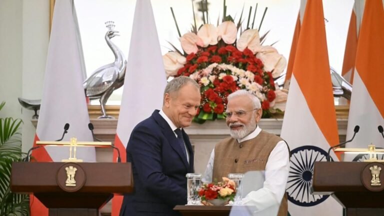 ‘No conflict of interest’: Tusk, Modi discuss trade expansion, defense and India’s bid for Ukraine-Russia war