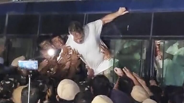 Rahul Gandhi, other Congress leaders released by police after detention
