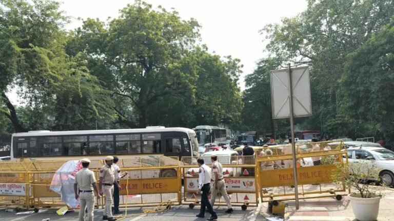 Anti-CEC protest: Police pelted stones near Akashwani Bhawan; two injuries