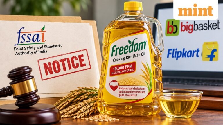Freedom Rice Bran Oil Under Scrutiny: Why FSSAI Issued Notice to BigBasket, Flipkart | Today’s news