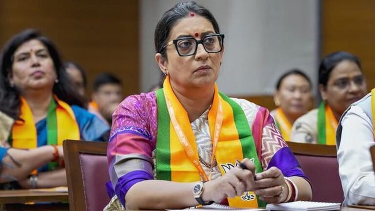 Smriti Irani questions Rahul Gandhi’s silence after JNU sacks professor and Congress MP over sexual harassment allegations
