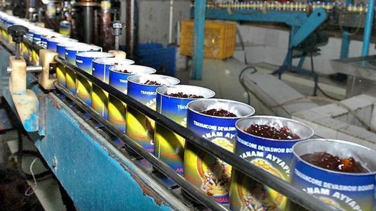 Production of Aravana continues in Sabarimala