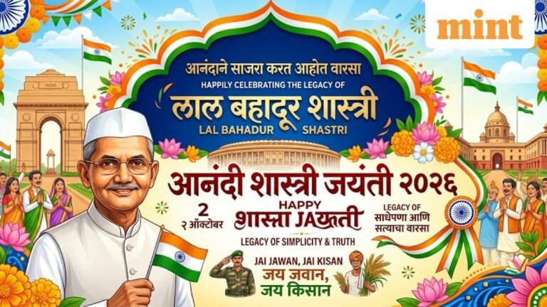 Lal Bahadur Shastri Jayanti 2026: Wishes, Quotes, Images to Share on WhatsApp, Facebook with Loved Ones | Today’s news
