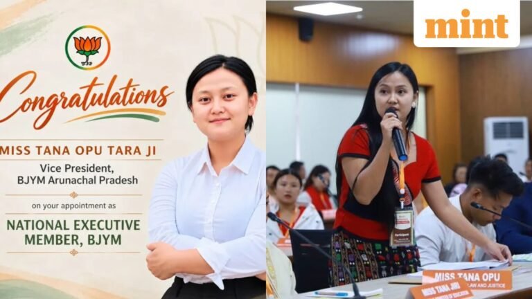 Who is Tana Opu Tara? BJP’s youth wing BJYM gets new member from Arunachal Pradesh, with mission for ‘Stronger Bharat’ | Today’s news